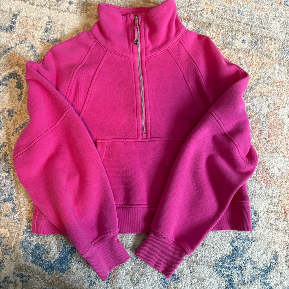 lululemon athletica Fuchsia Half-Zip Sweater